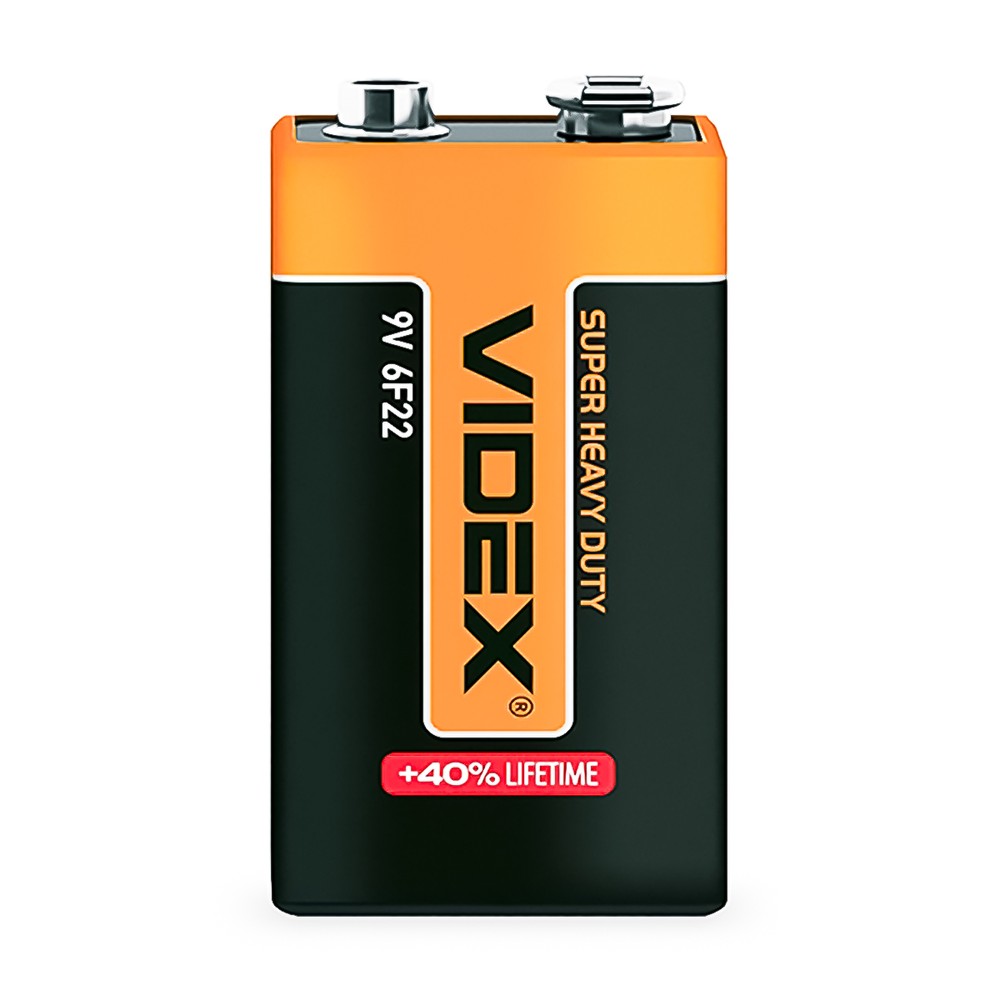 Батарейка сольова Videx 6F22/9V Крона