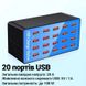Док-станция | зарядное устройство на 20 USB портов Digital Lion CS-A5+, 100W, голубая