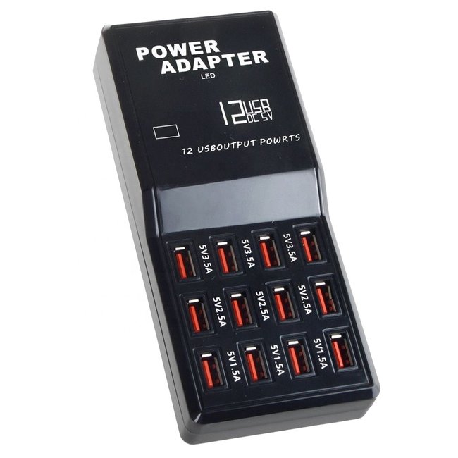 Зарядна станція на 12 USB портів WLX858, МЗП для смартфонів та планшетів