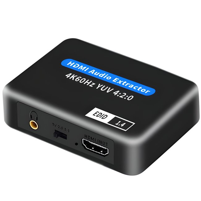 Экстрактор аудио, преобразователь с HDMI на SPDIF (Toslink) + 3.5мм mini Jack Addap HAE-01, с поддержкой 4К и оптического звука