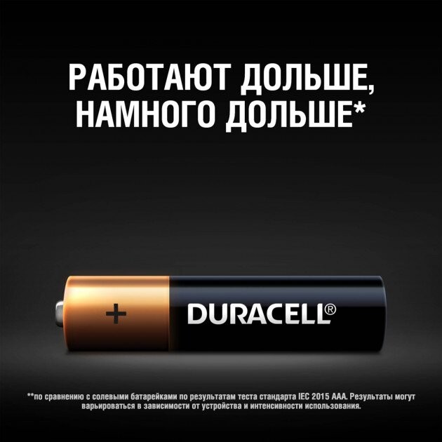 Лужні Батарейки Duracell AAA (LR03) MN2400 Basic 2 шт