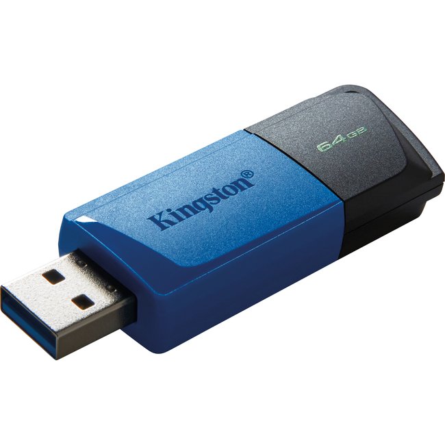 Флеш-накопитель USB 3.2 Kingston DataTraveler Exodia M на 64GB, 5 Гбит/с, Blue