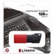 Флеш-накопичувач USB 3.2 Kingston DataTraveler Exodia M на 128GB, 5 Гбіт/с, Red