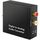 Конвертер звукового сигналу з цифрового у аналоговий Digital Lion​​​​ DAC03, ЦАП: Toslink + Коаксіал на RCA + 3.5 мм