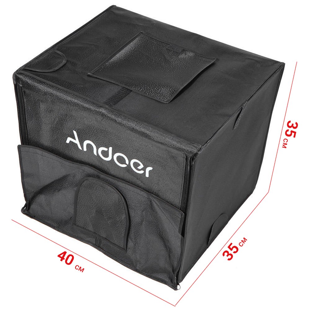 Портативный складной лайтбокс Andoer LB01 фотобокс для предметной съемки, 35см
