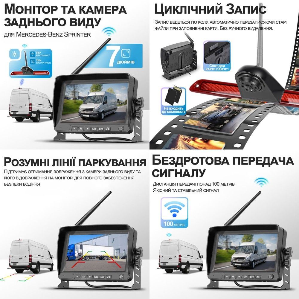 Паркувальна система Podofo A-4499 для Mercedes Sprinter 2006-2019