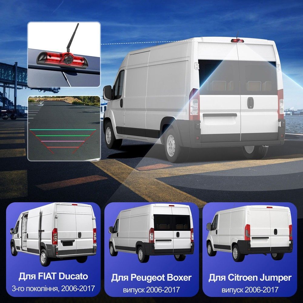 Паркувальна система Podofo A4-500 для FIAT Ducato, Peugeot Boxer, Citroen Jumper 2006-2017