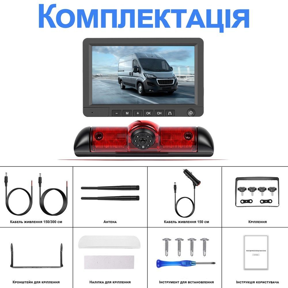 Паркувальна система Podofo A4-500 для FIAT Ducato, Peugeot Boxer, Citroen Jumper 2006-2017