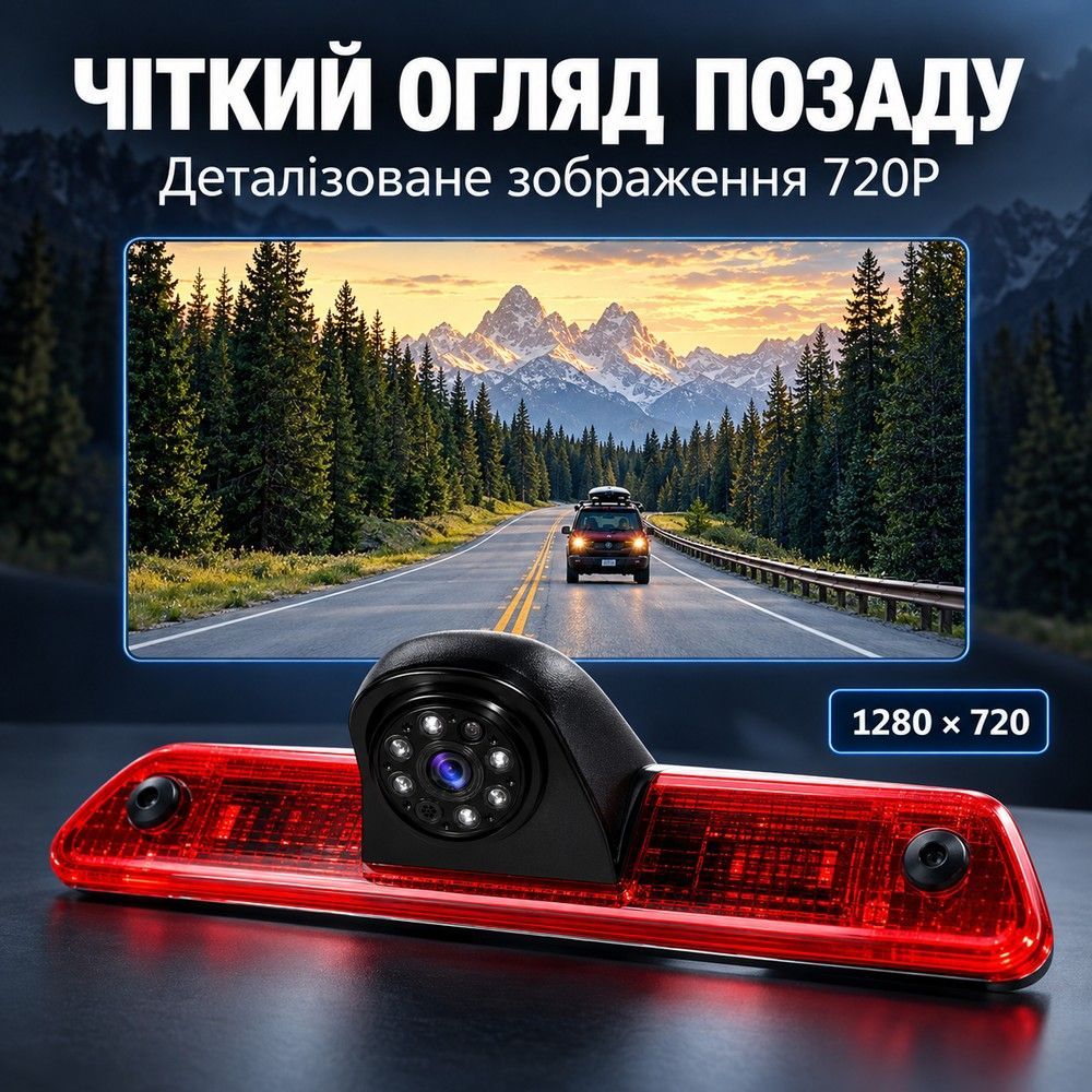 Камера заднего вида Podofo A4175 для Citroen Jumpy 2007-2016/Peugeot Expert 2007-2016/Toyota Proace 2007-2016