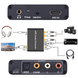 HDMI ARC аудио экстрактор Addap HAE03 192kHz, конвертер звука из цифрового HDMI ARC/Optical/Coaxial на аналоговый RCA, AUX 3.5 мм, 192kHz