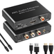 HDMI ARC аудио экстрактор Addap HAE03 192kHz, конвертер звука из цифрового HDMI ARC/Optical/Coaxial на аналоговый RCA, AUX 3.5 мм, 192kHz