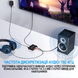 HDMI ARC аудио экстрактор Addap HAE03 192kHz, конвертер звука из цифрового HDMI ARC/Optical/Coaxial на аналоговый RCA, AUX 3.5 мм, 192kHz