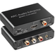 HDMI ARC аудио экстрактор Addap HAE03 192kHz, конвертер звука из цифрового HDMI ARC/Optical/Coaxial на аналоговый RCA, AUX 3.5 мм, 192kHz