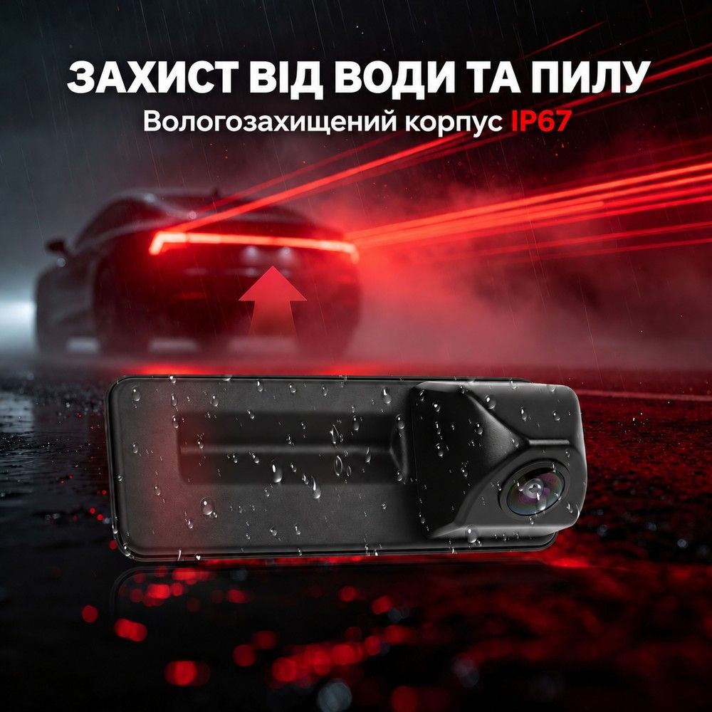 Камера заднего вида в ручке багажника Podofo A4754 для Skoda Fabia 2012-2014/Audi A1 2012-2016