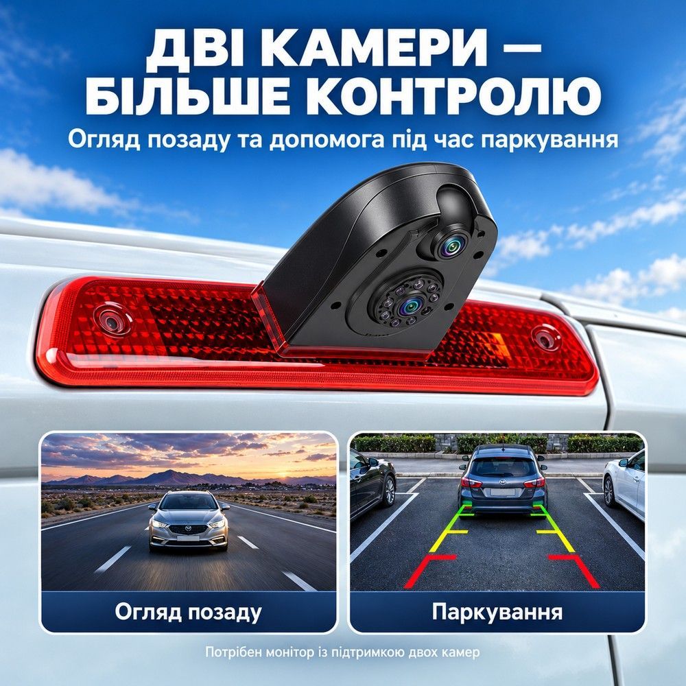 Камера заднего вида Podofo A4603 для Citro&euml;n Jumpy, Peugeot Expert, Toyota Proace 2007-2016
