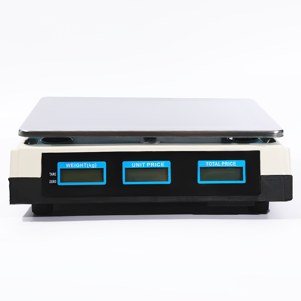 Электронные торговые весы до 30 кг Digital Lion ACSA9, весы для торговли с дисплеем и расчетом стоимости, с точностью до 5г, белые