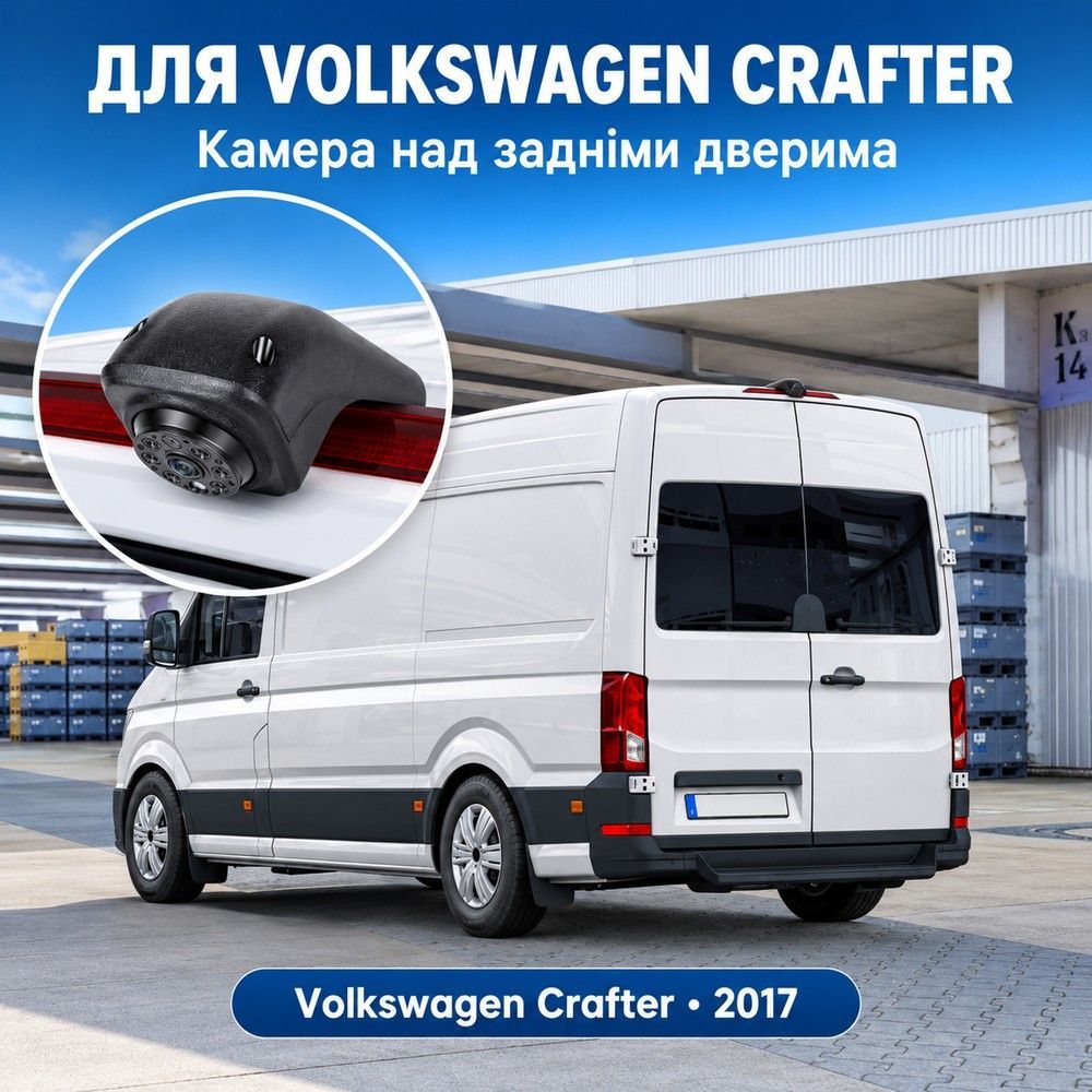 Камера заднього виду Podofo A4602 для Volkswagen Crafter 2017