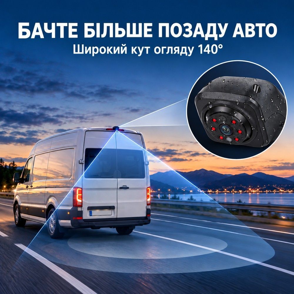 Камера заднього виду Podofo A4602 для Volkswagen Crafter 2017