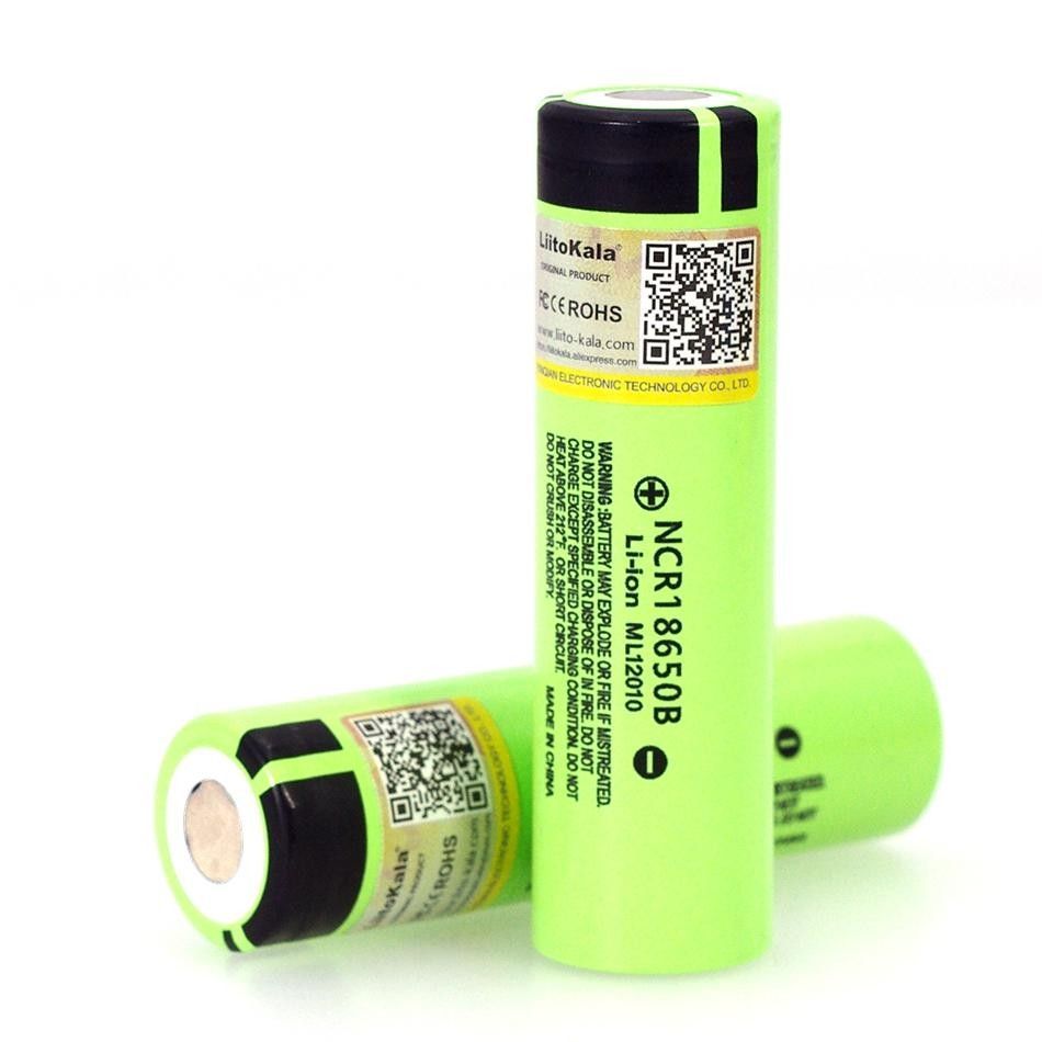 Акумулятор Li-Ion 18650 на 3400 mAh LiitoKala NCR18650B | без захисту