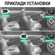 Автомобільна Baby Car Camera - відеоняня Podofo A-4215 для нагляду за дитиною в машині, монітор з 2-ма камерами для малюків
