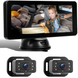 Автомобільна Baby Car Camera - відеоняня Podofo A-4215 для нагляду за дитиною в машині, монітор з 2-ма камерами для малюків