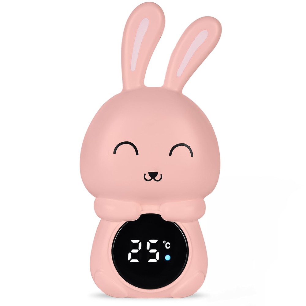 Зайчик, детский термометр для измерения температуры воды в ванной Digital Lion BT02, розовый