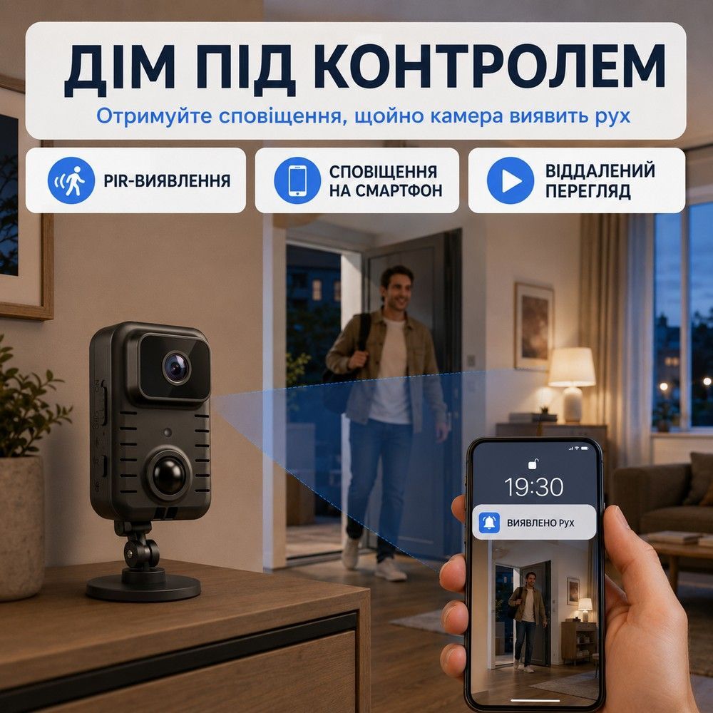 WiFi міні камера відеоспостереження з датчиком руху Digital Lion MD23