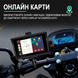 5" дюймовий мультимедійний монітор для мотоцикла Podofo A-3502 з Bluetooth, Wi-Fi, Apple CarPlay / Android Auto, GPS, чорний