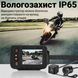 Реєстратор відео + фото для мотоцикла Podofo W-8122 з 2 камерами (передня + задня), FullHD