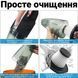 Портативный ручной автомобильный пылесос на аккумуляторе Podofo W-7416, с 4 насадками, для сухой и влажной уборки.