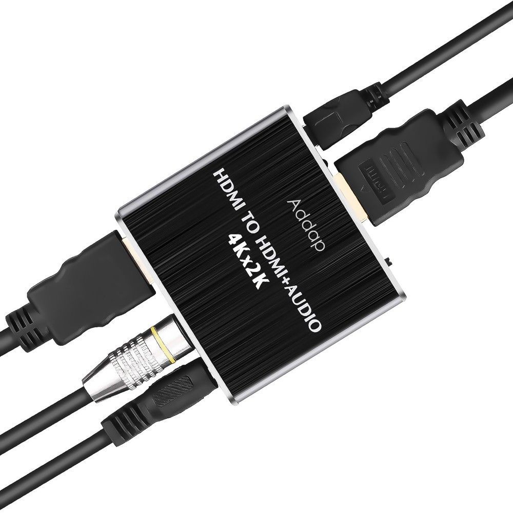 Цифровой HDMI аудио экстрактор, преобразователь звука с HDMI на 3,5 мм miniJack и SPDIF систему Addap HAE02, 4K