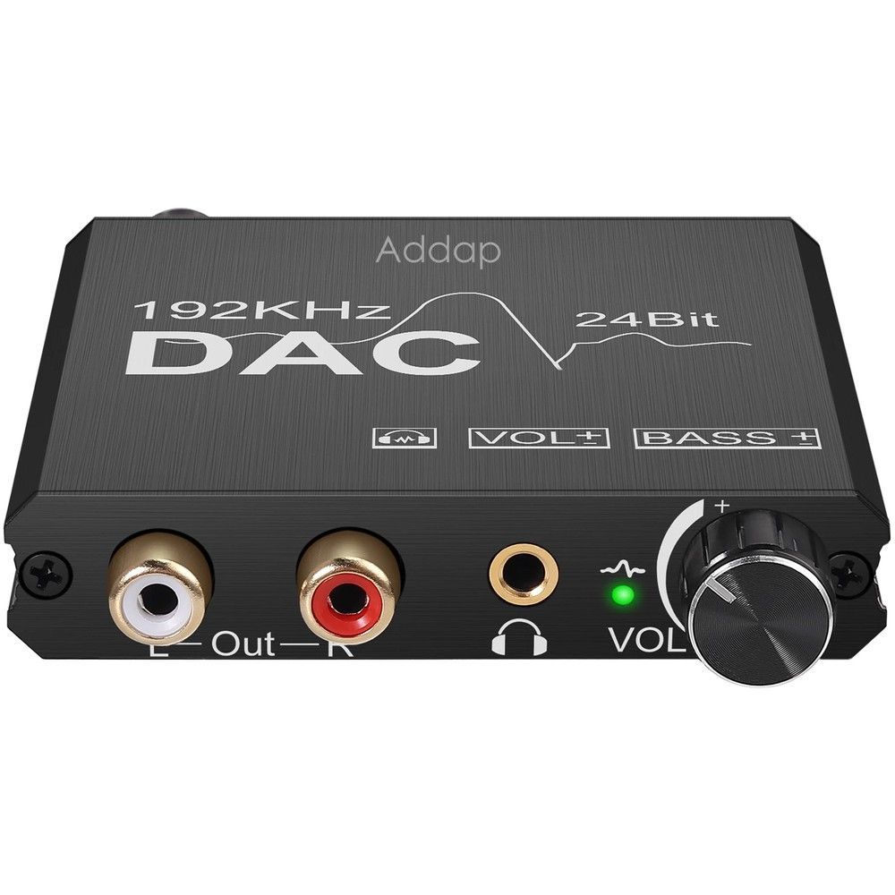 Цифро аналоговый аудио конвертер 192 кГц Digital Lion DAC01, преобразователь с оптического Toslink и коаксиального сигнала на 2-канальный RCA и 3.5 мм