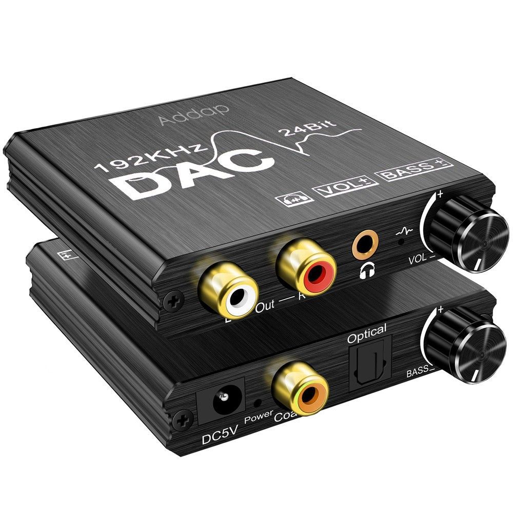 Цифро аналоговый аудио конвертер 192 кГц Digital Lion DAC01, преобразователь с оптического Toslink и коаксиального сигнала на 2-канальный RCA и 3.5 мм