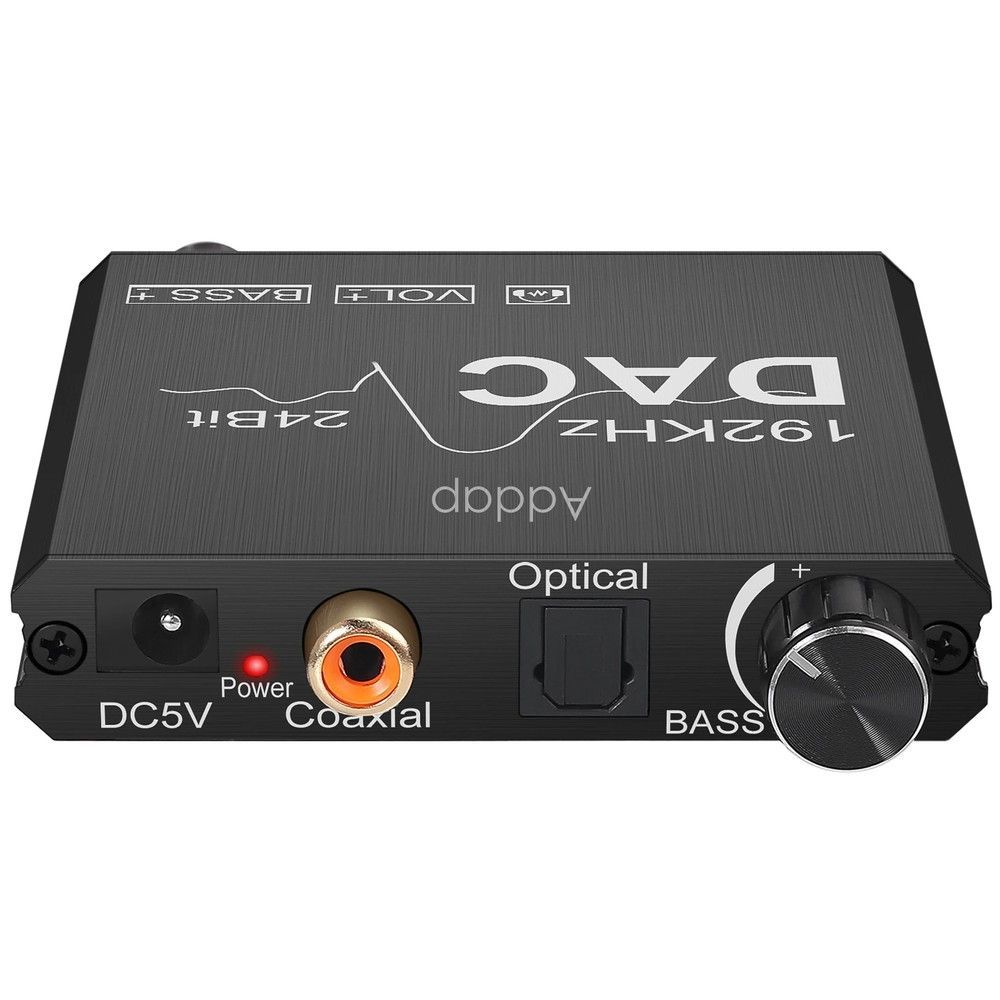 Цифро аналоговый аудио конвертер 192 кГц Digital Lion DAC01, преобразователь с оптического Toslink и коаксиального сигнала на 2-канальный RCA и 3.5 мм