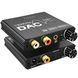 Цифро аналоговый аудио конвертер 192 кГц Digital Lion DAC01, преобразователь с оптического Toslink и коаксиального сигнала на 2-канальный RCA и 3.5 мм