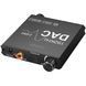 Цифро аналоговый аудио конвертер 192 кГц Digital Lion DAC01, преобразователь с оптического Toslink и коаксиального сигнала на 2-канальный RCA и 3.5 мм