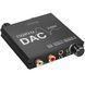 Цифро аналоговый аудио конвертер 192 кГц Digital Lion DAC01, преобразователь с оптического Toslink и коаксиального сигнала на 2-канальный RCA и 3.5 мм