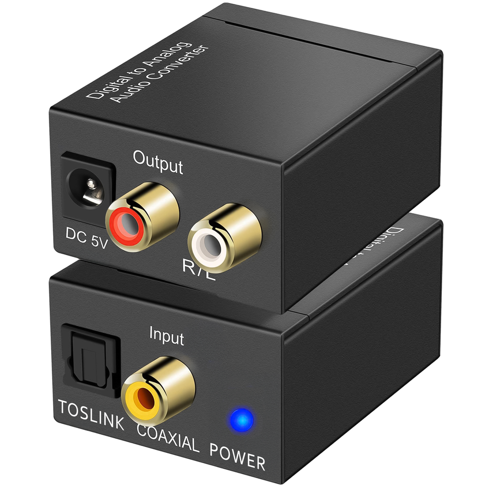 Конвертер звукового сигналу з цифрового у аналоговий Digital Lion​​​​ DAC03(2), ЦАП: Toslink + Коаксіал на RCA