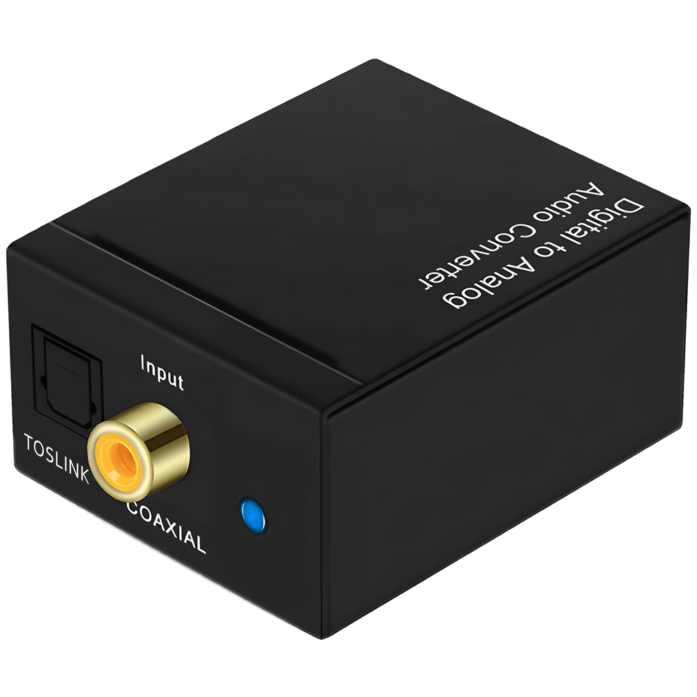 Конвертер звукового сигналу з цифрового у аналоговий Digital Lion​​​​ DAC03(2), ЦАП: Toslink + Коаксіал на RCA