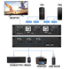 KVM-свич на 2 компьютера Addap KVMS01 | 2 портовый KVM переключатель, USB, HDMI, 4K, 60Гц