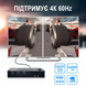 KVM-свич на 2 компьютера Addap KVMS01 | 2 портовый KVM переключатель, USB, HDMI, 4K, 60Гц