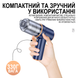 Беспроводной аккумуляторный пылесос + компрессор 2в1 Addap PAD02 для продувки пыли и очистки компьютера, бытовой техники, клавиатуры, blue