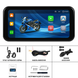 Мультимедийный монитор для мотоцикла с Apple CarPlay и Android Auto Podofo A-3659 с GPS, Bluetooth, Wi-Fi, 6,25", черный
