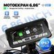 Монитор для мотоцикла 6.86" ​​Podofo A4713 с беспроводным Apple CarPlay, Android Auto, Bluetooth, TPMS и IP67