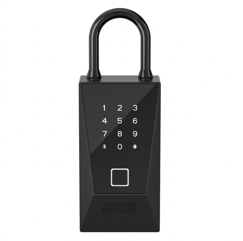 Зовнішній WiFi міні сейф для ключів uSafe KS-12wh з біометричним сканером, NFC, PIN-кодом, захистом IPX5 та гачком